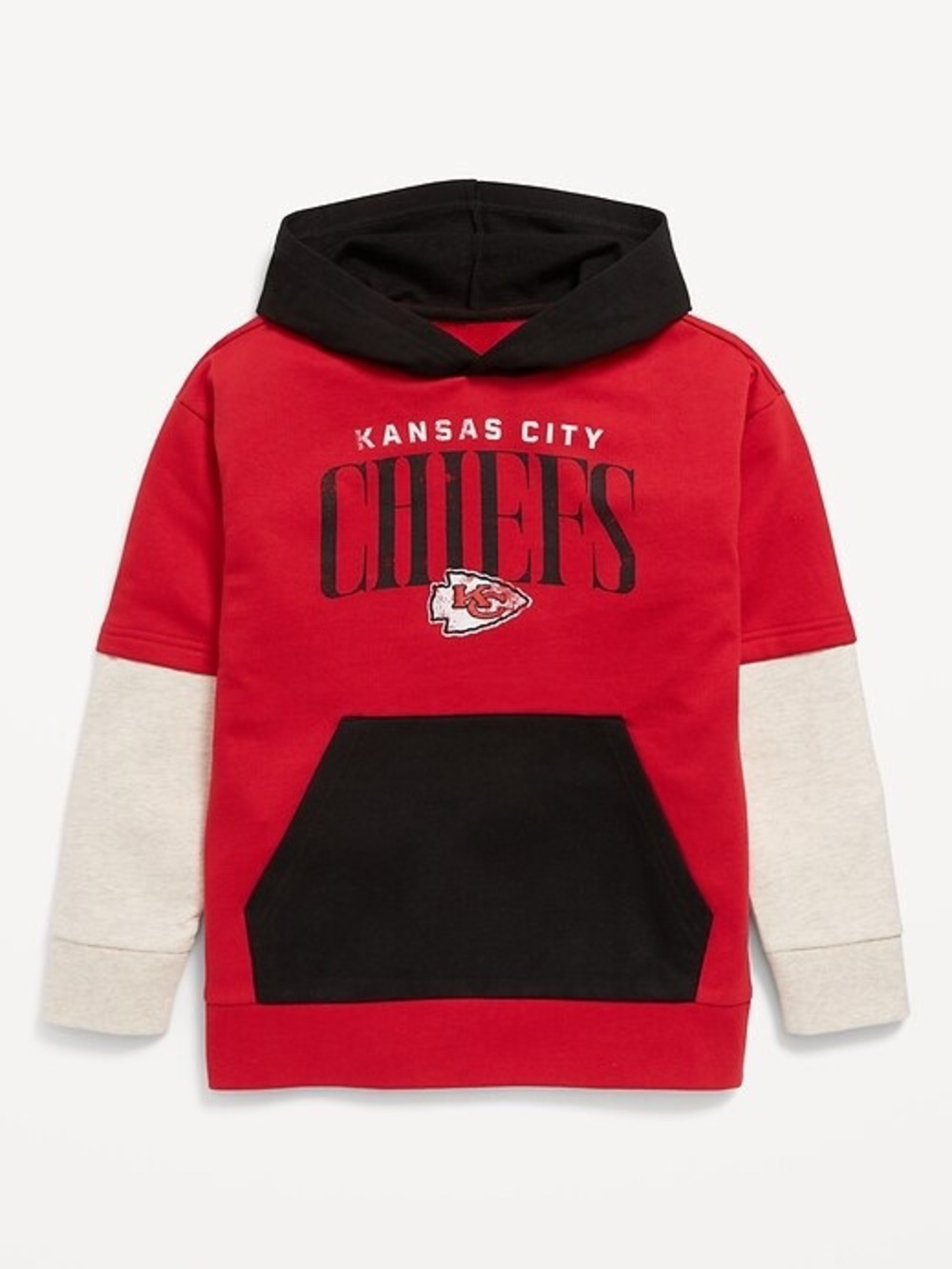 Old Navy Kansas City Chiefs Hoodie - Red, Black & Cream
